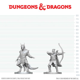 D&D: Nolzur's Marvelous Unpainted Miniatures - Elf Ranger & Dragonborn Monk