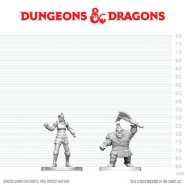 D&D: Nolzur's Marvelous Unpainted Miniatures - Cultist of Bane & Dwarf Zhentilar Soldier