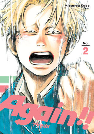 Again!! Vol 2 manga cover by Mitsurou Kubo