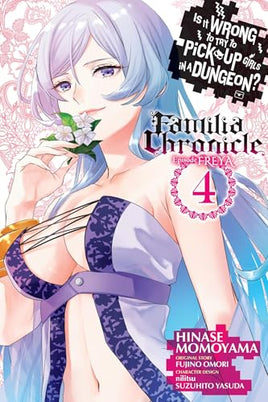 Is Wrong Pick Up Girls Dungeon Familia Freya Vol 04 - BRAND NEW CONDITION Manga - The Mage's Emporium Yen Press Used English Manga Japanese Style Comic Book
