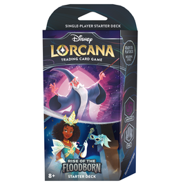 Disney Lorcana TCG: Rise of the Floodborn Starter - Merlin and Tiana (Amethyst/Steel deck)