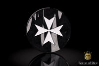 Knights Templar | Black | Wargaming & Datasheet Box | Baron's Coin™ Compatible