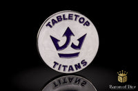 Tabletop Titans | White | Wargaming & Datasheet Box | Baron's Coin™ Compatible