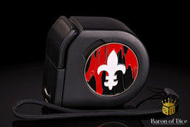 Fleur De Lis | Red | Wargaming Tape Measure | Baron's Coin™ Compatible