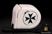 Templar | White | Wargaming Tape Measure | Baron's Coin™ Compatible