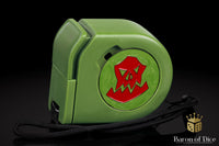 Orc | Red | Wargaming Tape Measure | Baron's Coin™ Compatible