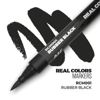 AK Interactive Markers: Real Color Markers - Rubber Black