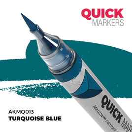 AK Interactive Markers: Quick Markers - Turquoise Blue
