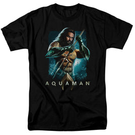 DC Comics Aquaman Movie Trident Black T-Shirt