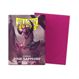 Dragon Shield: Standard 100ct Sleeves - Pink Sapphire (Matte)