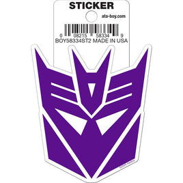 Ata-Boy Stickers: Die Cut Vinyl Sticker - 3" - Transformers - Decepticon Logo