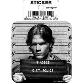 Ata-Boy Stickers: Die Cut Vinyl Sticker - 3" - Supernatural - Sam Winchester - Mugshot
