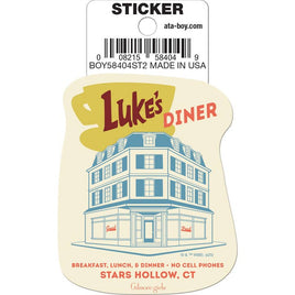 Ata-Boy Stickers: Die Cut Vinyl Sticker - 3" -  Gilmore Girls - Luke's Diner Building