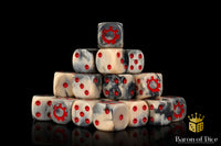 Alien Dice | Beige & Red