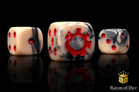 Alien Dice | Beige & Red