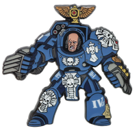 Foam Brain Mystery Loot: 40K Enamel Pins - Ultramarines vs Tyranids