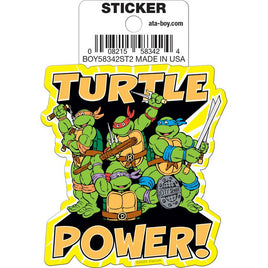 Teenage Mutant Ninja Turtles: Turtle Power Team Die Cut Vinyl Sticker - 3"