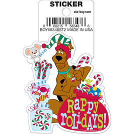 Scooby-Doo: Rappy Rolidays Die Cut Vinyl Sticker - 3"