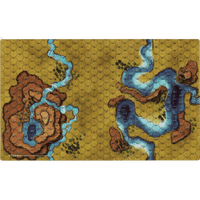 BattleTech: Battle Mat - Savannahs Sinkholes/Mountain Lake