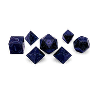Black Hole - Space Dice 7 Piece RPG Set Alloy Metal Dice | Glows in the Dark