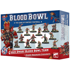 Blood Bowl: Chaos Dwarf Team - Zharr-Naggrund Ziggurats (Unpainted) (New in Box/Sprue)
