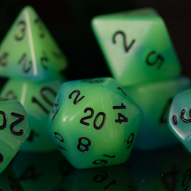 Blue Lagoon Cocktail Acrylic Dice Set