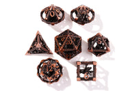Bronze Kraken Metal RPG Dice Set | 7 Pieces