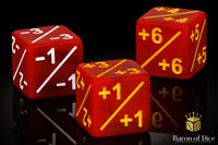 +1/ -1 Counters - Matte Red - Set of 10