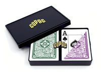 COPAG Playing Cards: Double Deck Set - Legacy - Green/Purple - Poker Size - Jumbo Index (2)