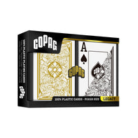 COPAG Playing Cards: Double Deck Set - Legacy - Black/Gold - Poker Size - Jumbo Index (2)