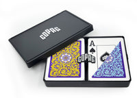 COPAG Playing Cards: Double Deck Set - Neoteric - Blue/Yellow - Poker Size - Jumbo Index (2)