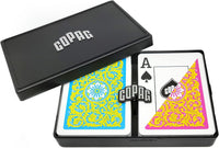 COPAG Playing Cards: Double Deck Set - Neoteric - Pink/Yellow - Poker Size - Jumbo Index (2)