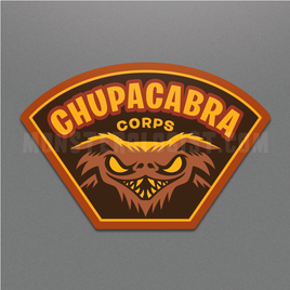 Chupacabra Corps Military Insignia Cryptozoology Sticker