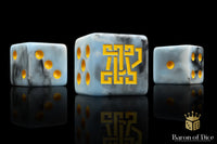 Clan McFlaggon Dice - Ice Blue