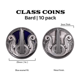 Class Coins - Bard Metal Coins Set of 10