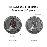 Class Coins - Sorcerer Metal Coins Set of 10