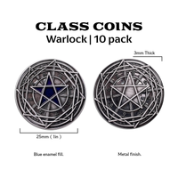 Class Coins - Warlock Metal Coins Set of 10