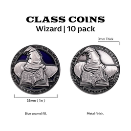 Class Coins - Wizard Metal Coins Set of 10