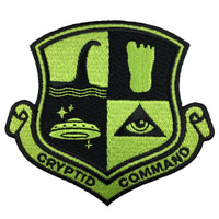 Cryptid Command Embroidered Patch: Iron-on