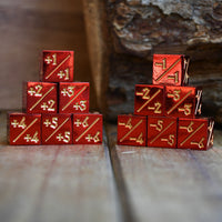 -1/-1 Counter Dice- Red, 6ct.