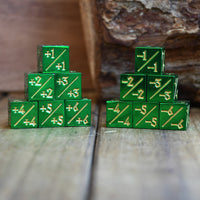 +1/+1 Counter Dice- Green, 6ct.