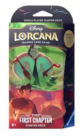 Disney Lorcana TCG: The First Chapter Starter - Cruella De Vil and Aladdin (Emerald/Ruby deck)