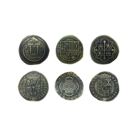 Adventure Coins – Pirate Doubloon Metal Coins Variety Pack Set of 10 Historical