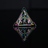 Dragonguard Hollow Metal Dice Set - Iridescent