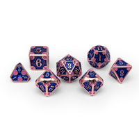 Dungeon Delve - Treachery 7 Piece RPG set Alloy Metal Dice