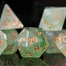Elixir of Water Breathing Acrylic Dice Set
