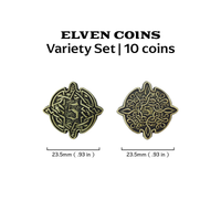 Adventure Coins – Elven Metal Coins Elf Set of 10