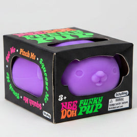 IN STOCK NOW: Schylling Nee-Doh Funky Pup Squishy: Purple