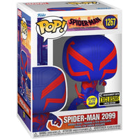 Funko Pop! Marvel: Spider-Man: Across the Spider-Verse - Spider-Man 2099 #1267 Glow-in-the-Dark Entertainment Earth Exclusive