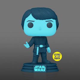 Funko Pop! Star Wars: Return of the Jedi 40th Anniversary - Holographic Luke Skywalker #615 Glow-in-the-Dark Entertainment Earth Exclusive